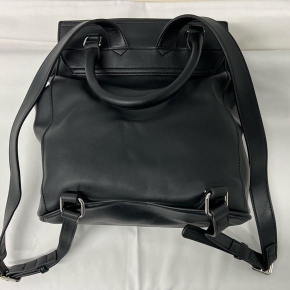 Chic Black Ruffle Backpack - Picture 4 of 6